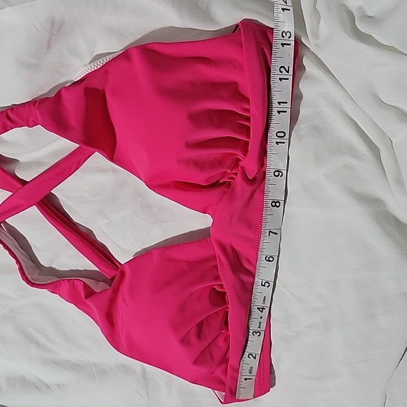 Women's Sexy V Neck Cross Back Triangle Bikini Set Size L - Picture 5 of 9